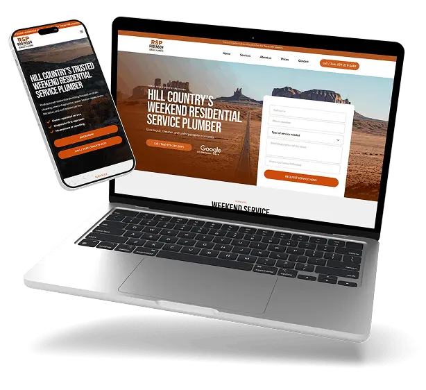 plumbing web design